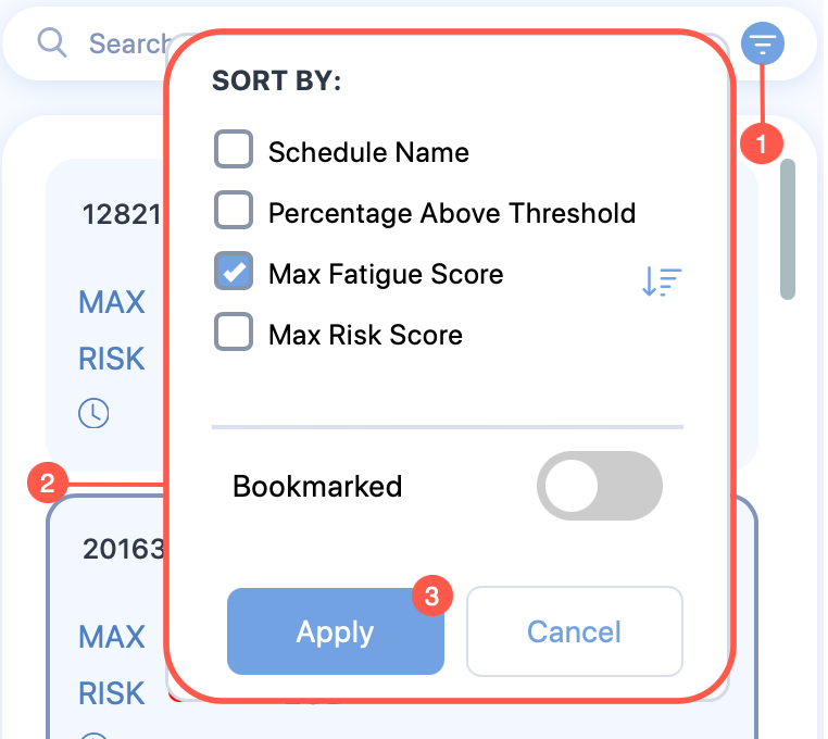 Advanced search options