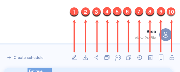 Roster control bar