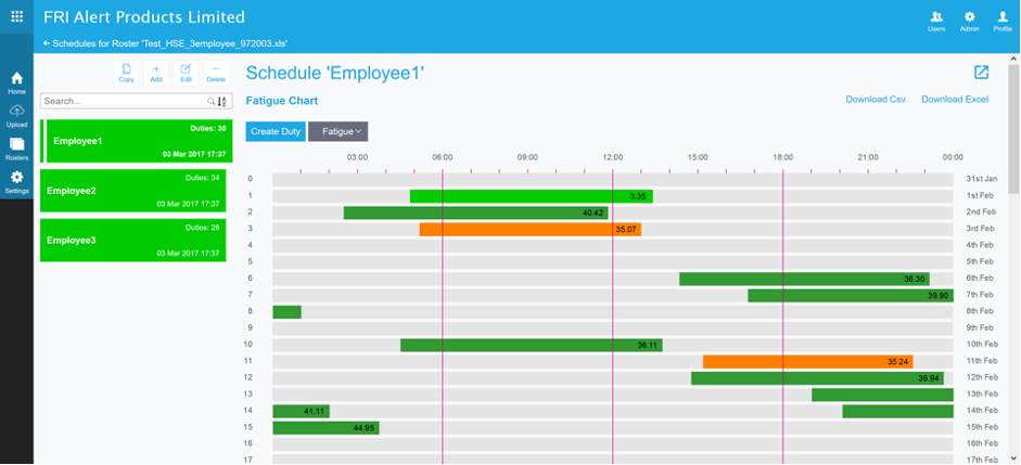 A screenshot of the FRI⁺ model as hosted on the Microsoft Azure Cloud